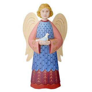Angel with Dove Candle Holder