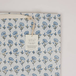 Large Block Printed Gift Bags - Blue Stone Refresh