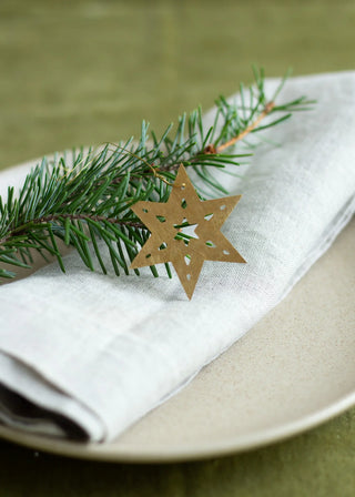 Brass Stars Ornaments - Set of 3