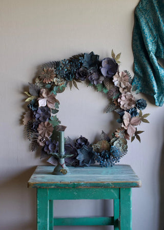 Metal Flower Wreath
