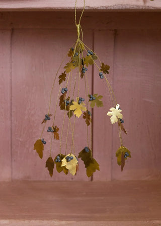Brass Oak & Black Berries Hanger