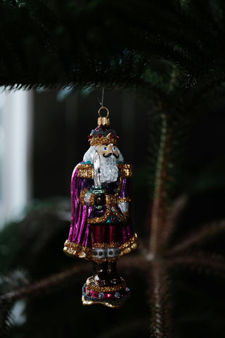 NORDIC.CHRISTMAS - Vintage glass Nutcracker