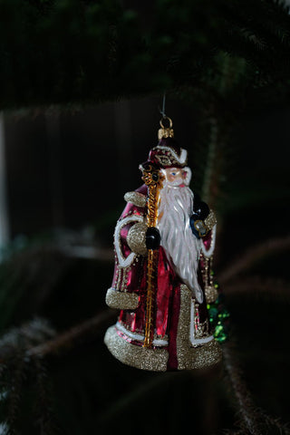 NORDIC.CHRISTMAS - Vintage glass Santa