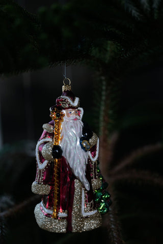 NORDIC.CHRISTMAS - Vintage glass Santa