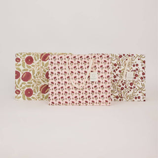 Large Block Printed Gift Bags - Scarlet Refresh