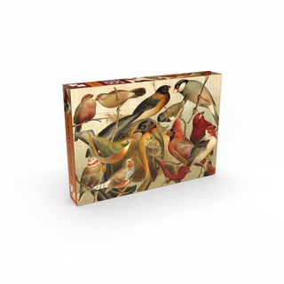 Scarlet Serenade Birds 500 piece Vintage Jigsaw Puzzle