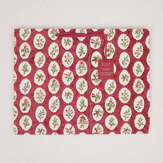 Large Block Printed Gift Bags - Christmas Pudding