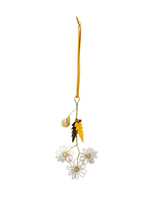 NORDIC.CHRISTMAS - Bead flower ornament