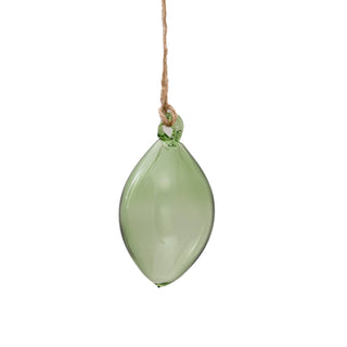 Moss Green Dewdrop Glass Bauble
