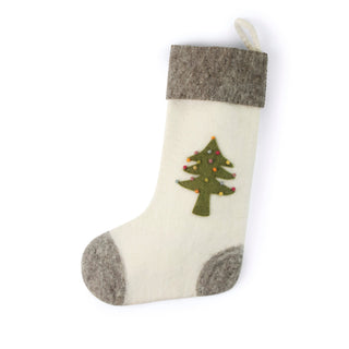 NORDIC.CHRISTMAS - Big felt stocking with Tree