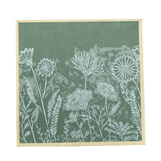 NORDIC.CHRISTMAS - Faustina Napkin, yellow/green, FSC® Mix, Paper