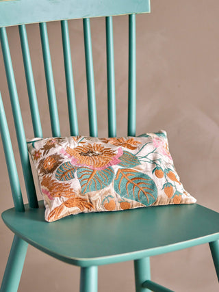 NORDIC.CHRISTMAS - Flower embroidered Cushion