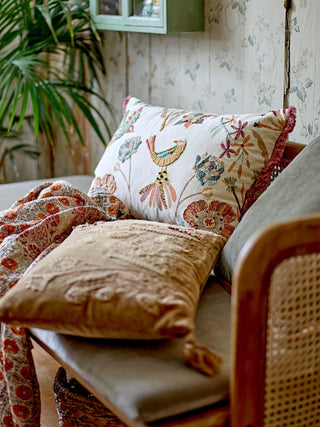 NORDIC.CHRISTMAS - Velvet flower embroidered Osimo Cushion