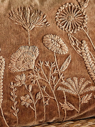 NORDIC.CHRISTMAS - Velvet flower embroidered Osimo Cushion