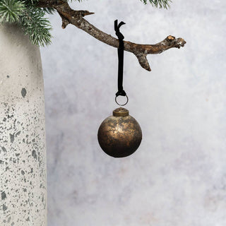 NORDIC.CHRISTMAS - Autumn patina glass bauble