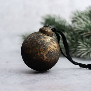 NORDIC.CHRISTMAS - Autumn patina glass bauble