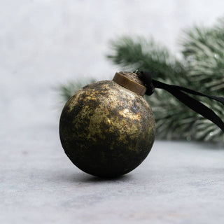 NORDIC.CHRISTMAS - Kaitoke patina glass bauble