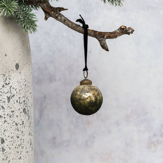 NORDIC.CHRISTMAS - Kaitoke patina glass bauble