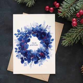 NORDIC.CHRISTMAS - Botanopia - Joy & Gratitude | Christmas Card | Holiday Card