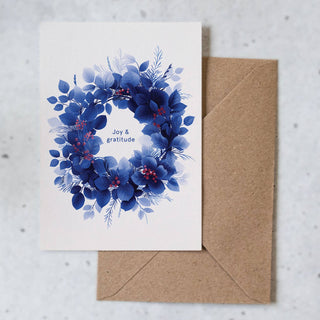 NORDIC.CHRISTMAS - Botanopia - Joy & Gratitude | Christmas Card | Holiday Card
