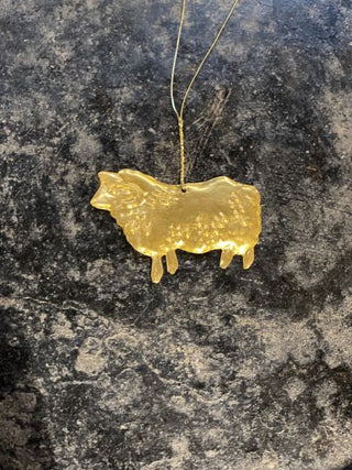 NORDIC.CHRISTMAS - Brass sheep ornament