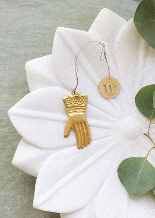 NORDIC.CHRISTMAS - Brass tiny hand ornament
