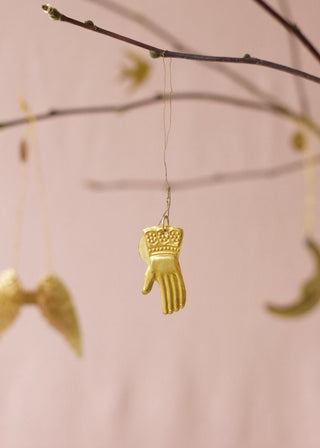 NORDIC.CHRISTMAS - Brass tiny hand ornament