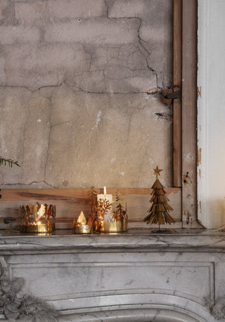 NORDIC.CHRISTMAS - Brass tree hurricane