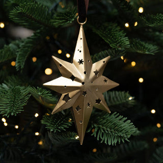 Golden 8-points Star Hanging Decoration