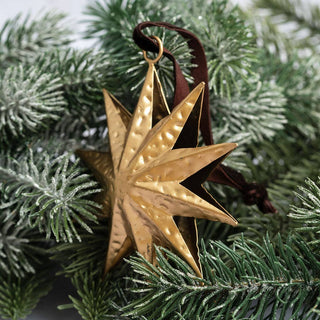 Golden 10-points Star Hanging Decoration