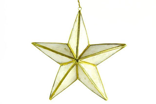 NORDIC.CHRISTMAS - Capiz star ornament