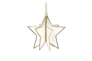 NORDIC.CHRISTMAS - Capiz star ornament