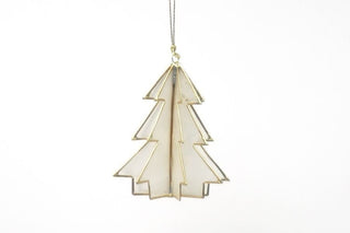 NORDIC.CHRISTMAS - Capiz tree ornament