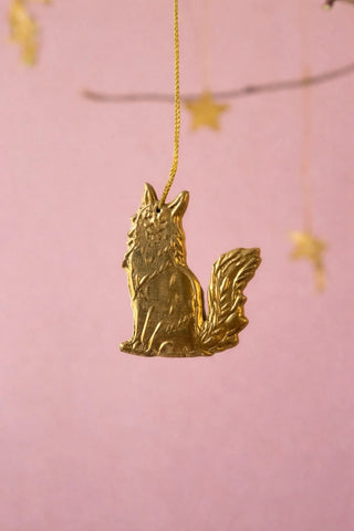 Brass Cat Ornament