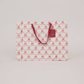 Large Block Printed Gift Bags - Christmas Pudding