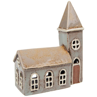 Christmas Village Grey Church