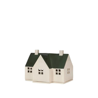 NORDIC.CHRISTMAS - Ceramic Bo candle house - green