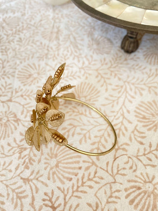 NORDIC.CHRISTMAS - Champagne beads napkin - ring