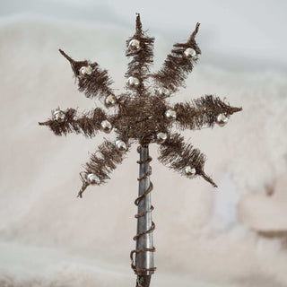 Vintage Tinsel Tree Topper Star