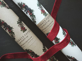 NORDIC.CHRISTMAS - Christmas Wreath Kraft Wrapping Paper
