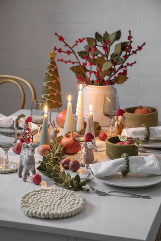 NORDIC.CHRISTMAS - Classic felt Christmas tree deco