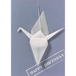 NORDIC.CHRISTMAS - Crane card. Happy Birthday