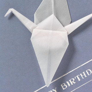 NORDIC.CHRISTMAS - Crane card. Happy Birthday