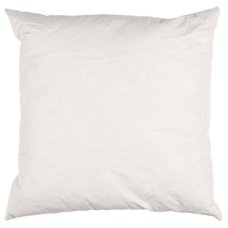 Plump white cotton cushion filler pillow on a white background