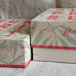 Gift box / Surprise! / Letterpress printing