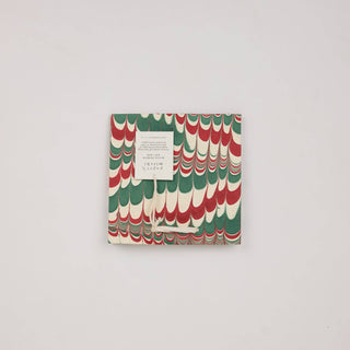 Small Christmas Festive Medley - Hand Marbled Gift Bags - Set of 3