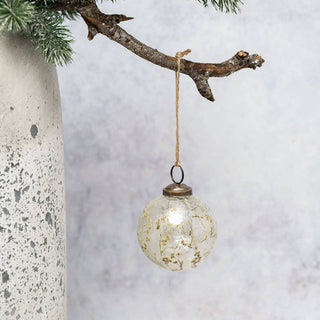 Medium Spray Botanical Glass Bauble