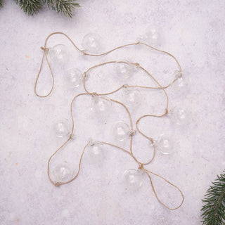 Clear Bauble Glass Garland