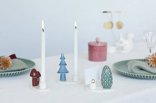 Sweet Stories White Candles Ø 13 mm - Set of 10 pcs.