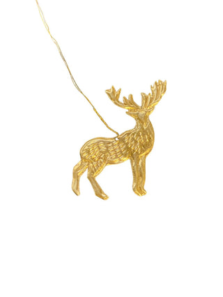 NORDIC.CHRISTMAS - Brass deer ornament